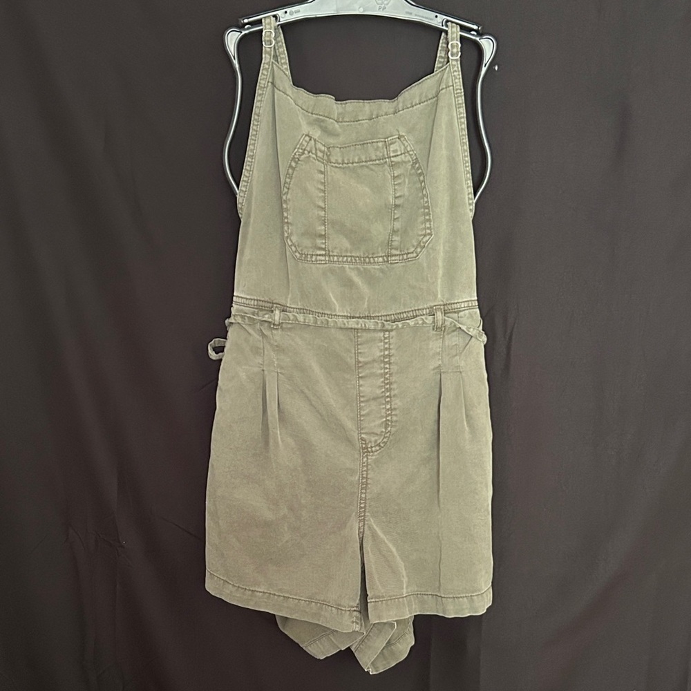 Maurices Olive Green Short Overalls